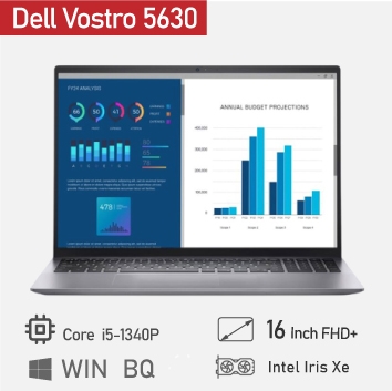  Dell Vostro 5630 Core i5 1340P RAM 16GB SSD 512GB VGA Iris Xe Graphics Màn 16 inch FHD+ (Mới 100% Fullbox) 
